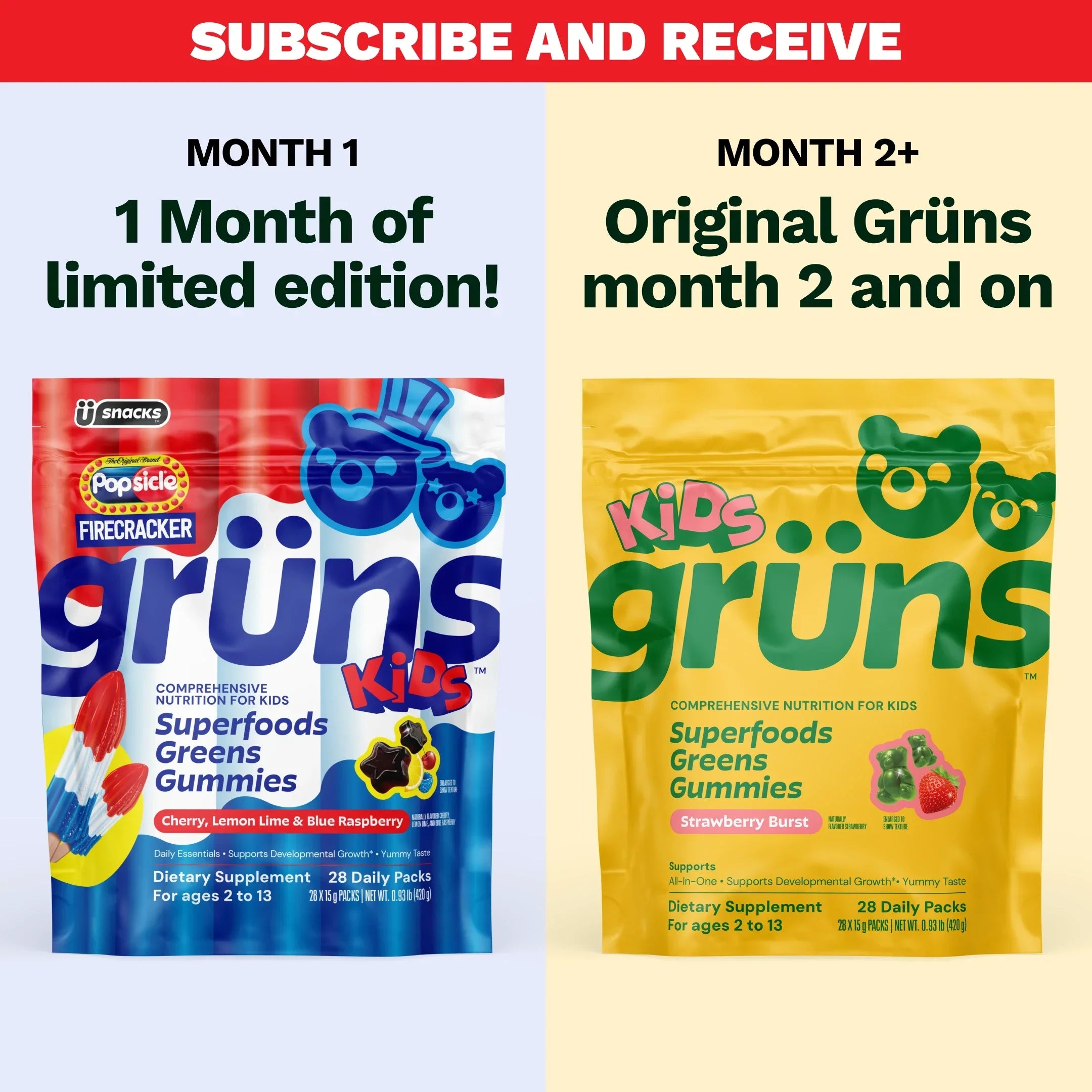 Popsicle® Firecracker Grüns Kids - Bright Pops